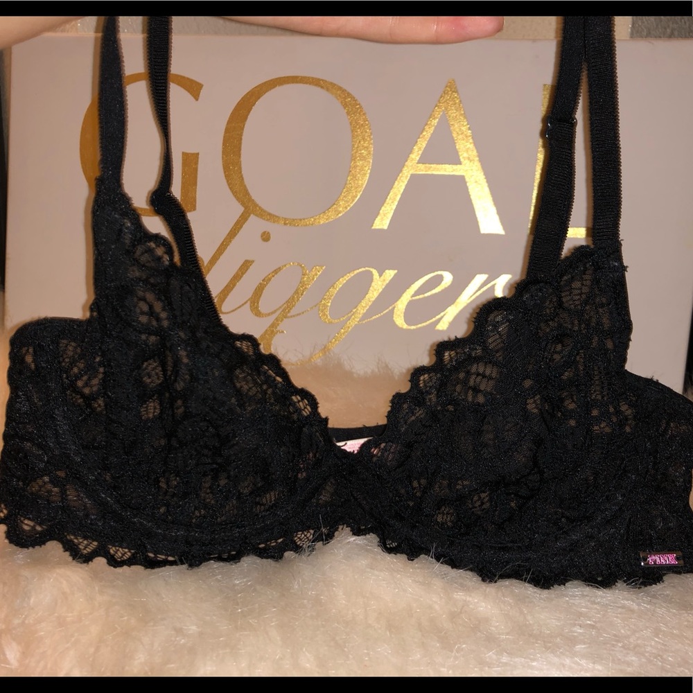 Beautiful PINK bralette lace bra